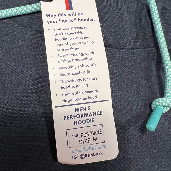 Rhoback Performance Hoodie in Dark Blue - Picture 6 of 9